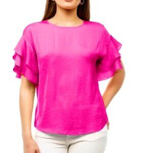 Double Ruffle Sleeve Blouse